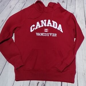 Northern Vibe Red Canada Vancouver Hoodie